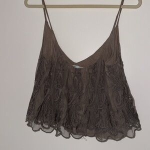 Kimchi Blue embroidered crop top